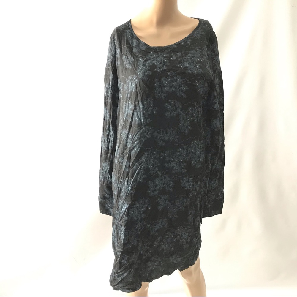 SkunkFunk Silbe Floral Long Sleeve Mini Dress